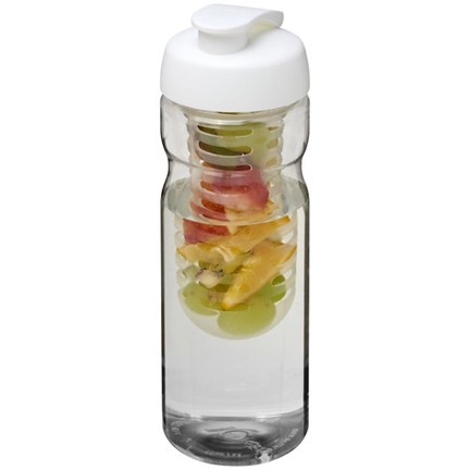 H2O Base® 650 ml sportfles en infuser met flipcapdeksel
