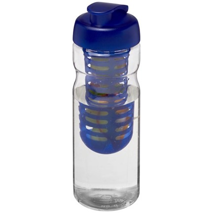 H2O Base® 650 ml sportfles en infuser met flipcapdeksel