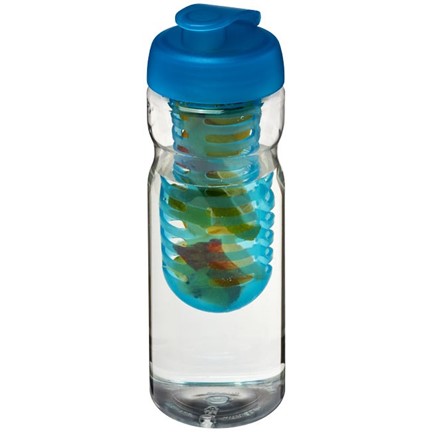 H2O Base® 650 ml sportfles en infuser met flipcapdeksel