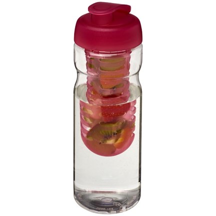 H2O Base® 650 ml sportfles en infuser met flipcapdeksel