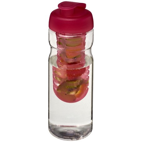 H2O Base® 650 ml sportfles en infuser met flipcapdeksel