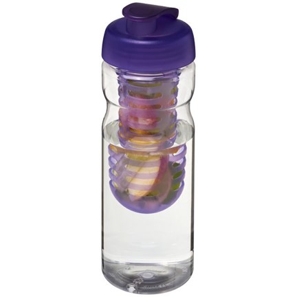 H2O Base® 650 ml sportfles en infuser met flipcapdeksel