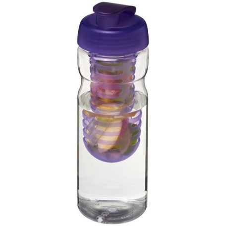 H2O Base® 650 ml sportfles en infuser met flipcapdeksel