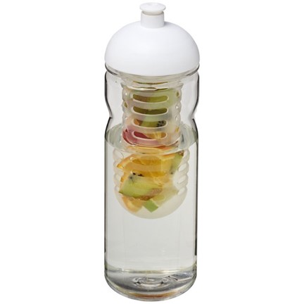 H2O Base Tritan 650 ml bidon en infuser met koepeldeksel