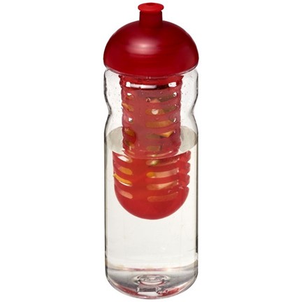 H2O Base Tritan 650 ml bidon en infuser met koepeldeksel
