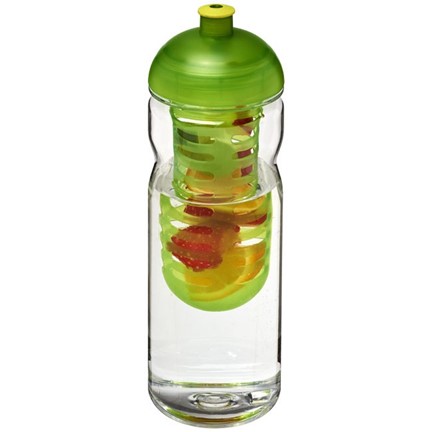 H2O Base Tritan 650 ml bidon en infuser met koepeldeksel