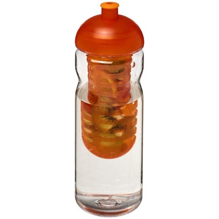 H2O Base Tritan 650 ml bidon en infuser met koepeldeksel