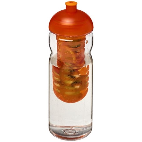 H2O Base Tritan 650 ml bidon en infuser met koepeldeksel