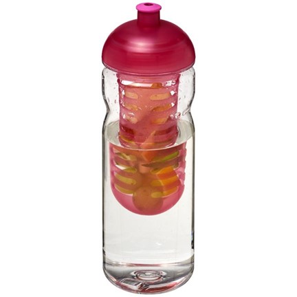 H2O Base Tritan 650 ml bidon en infuser met koepeldeksel