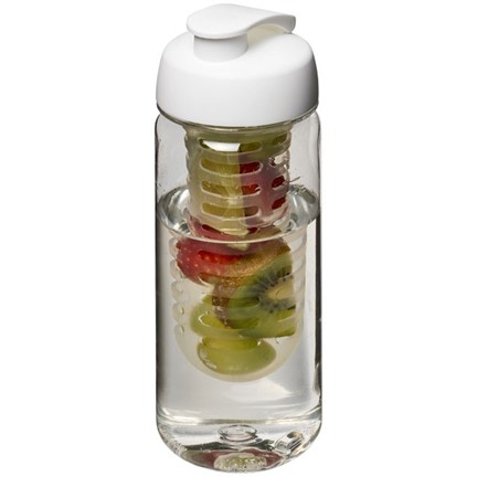 H2O Octave Tritan 600 ml sportfles en infuser met flipcapdeksel