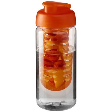 H2O Octave Tritan 600 ml sportfles en infuser met flipcapdeksel