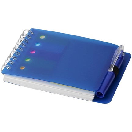 Kent notitieboek met sticky notes en pen