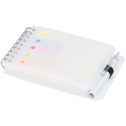 Kent notitieboek met sticky notes en pen
