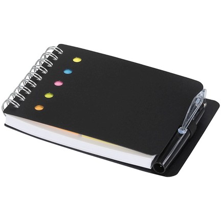 Kent notitieboek met sticky notes en pen