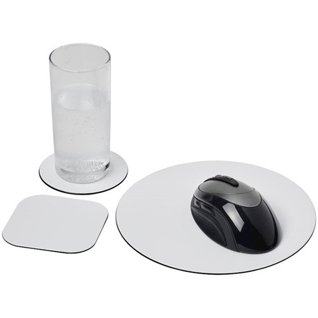 Brite-Mat® combiset 4 van muismat en onderzetter