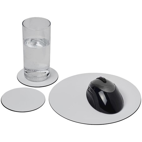 Brite-Mat® combiset 5 van muismat en onderzetter