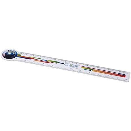Loki 30 cm kunststof liniaal met cirkel