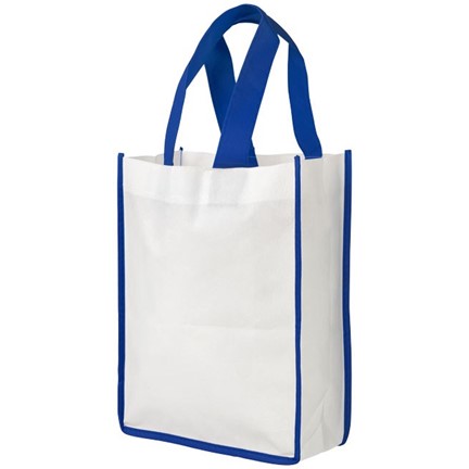 Small contrast non woven boodschappentas
