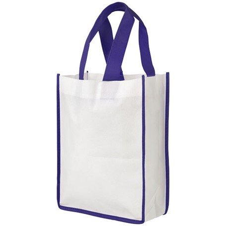 Small contrast non woven boodschappentas