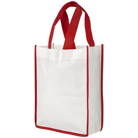 Small contrast non woven boodschappentas