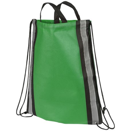 Reflective non woven rugzak met trekkoordsluiting