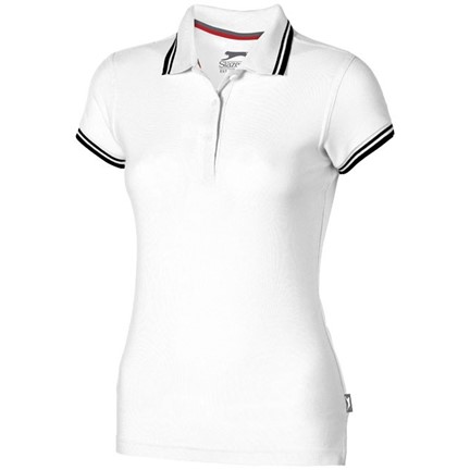 Deuce damespolo met accenten, korte mouwen