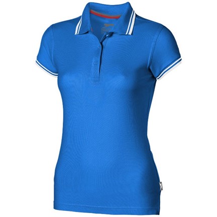 Deuce damespolo met accenten, korte mouwen