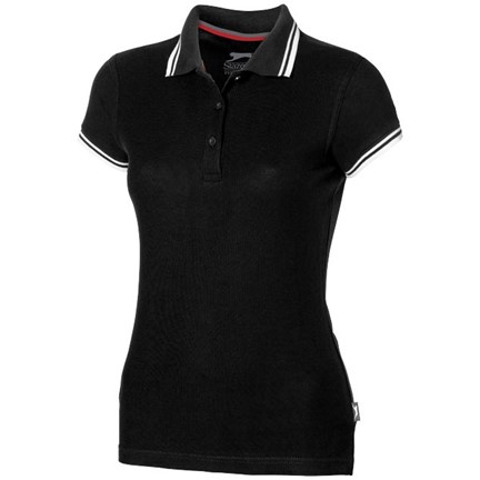 Deuce damespolo met accenten, korte mouwen