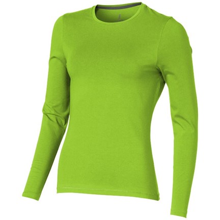 Ponoka organisch dames t-shirt lange mouwen