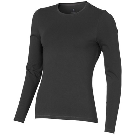 Ponoka organisch dames t-shirt lange mouwen