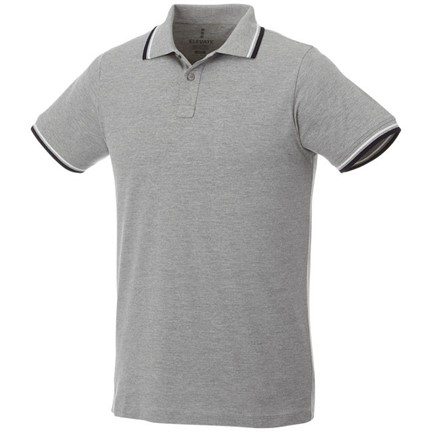 Fairfield heren polo met tipping en korte mouwen