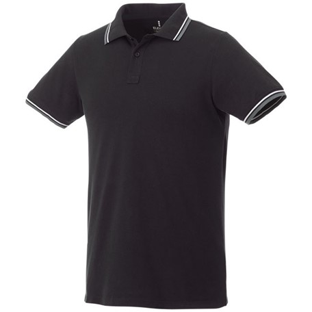 Fairfield heren polo met tipping en korte mouwen
