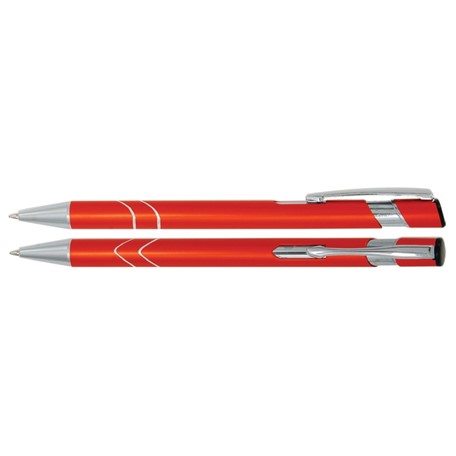 Aluminium balpen V-ringen oranje