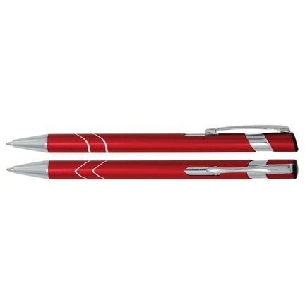 Aluminium balpen V-ringen rood
