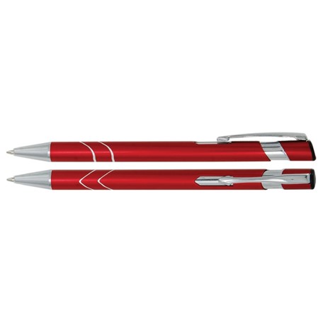 Aluminium balpen V-ringen rood