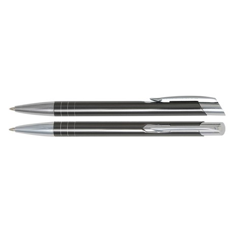 Aluminium balpen smalle ringen antraciet