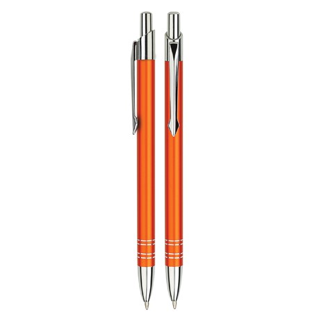 Aluminium balpen slank oranje