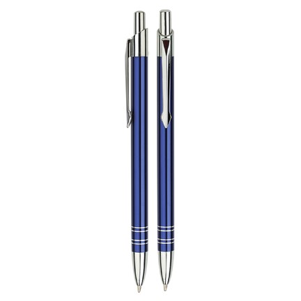 Aluminium balpen slank violet