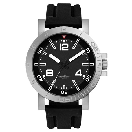 Brisbane herenhorloge zwart