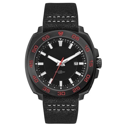 Canberra herenhorloge zwart-rood
