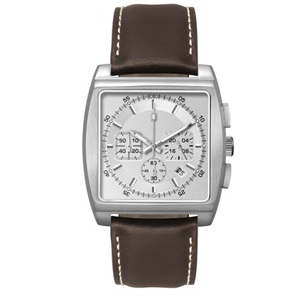 Chronograaf herenhorloge Albany zilver