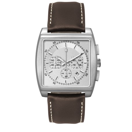 Chronograaf herenhorloge Albany zilver