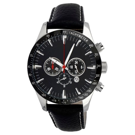 Chronograaf herenhorloge Black Arrow zwart