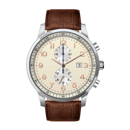 Chronograaf herenhorloge Discovery creme