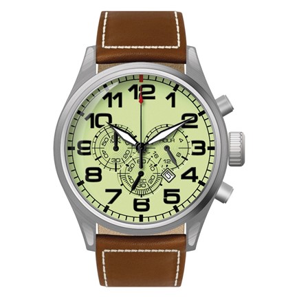 Chronograaf herenhorloge Hatman creme