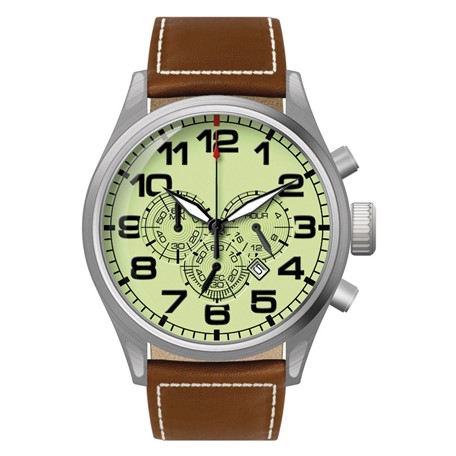 Chronograaf herenhorloge Hatman creme