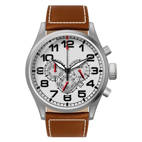 Chronograaf herenhorloge Hatman wit