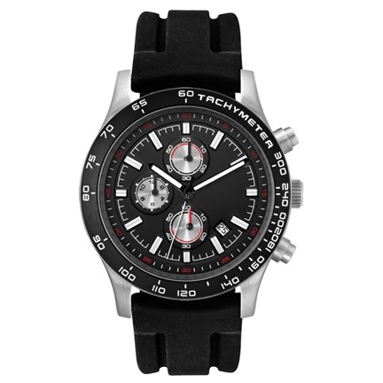 Chronograaf herenhorloge Melbourne zwart