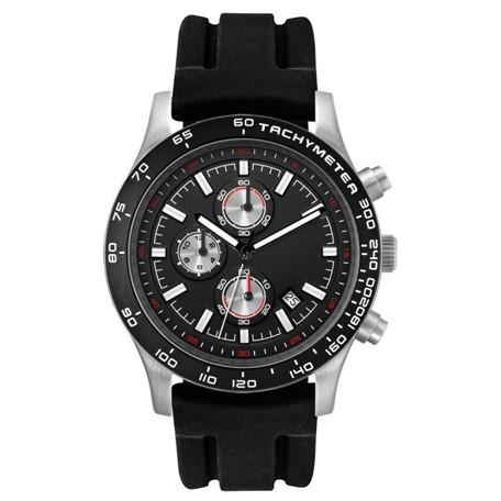 Chronograaf herenhorloge Melbourne zwart
