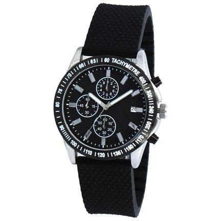 Chronograaf herenhorloge Newcastle zwart